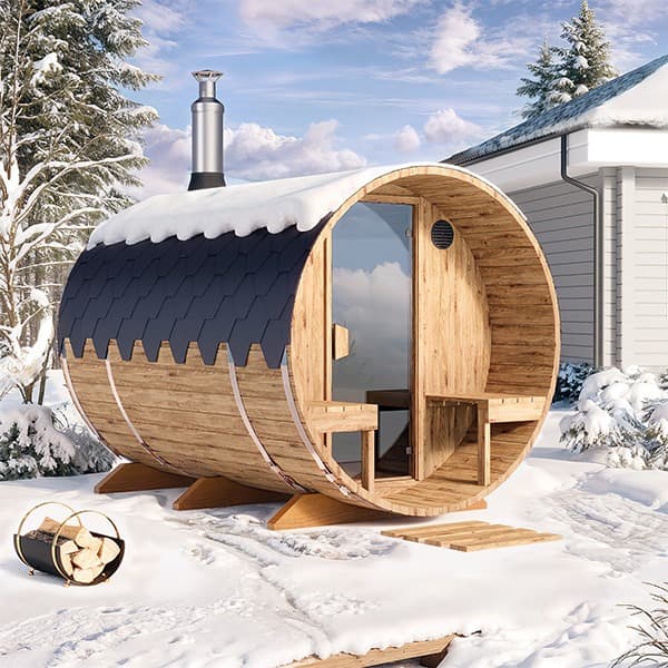 Bastutunna Premium 2,4m (Färdigmonterad - Vedeldad)